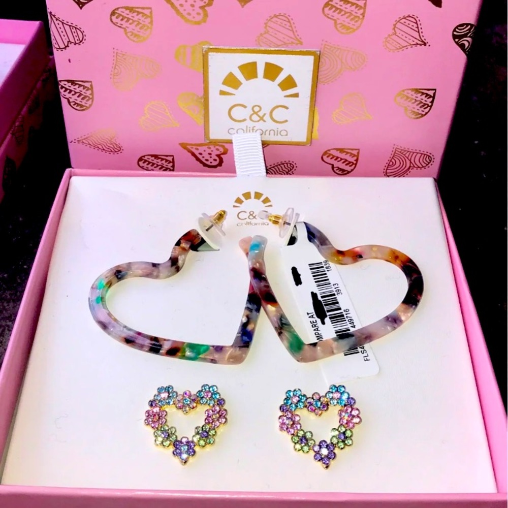 C & C California Twice the heartache Earrings